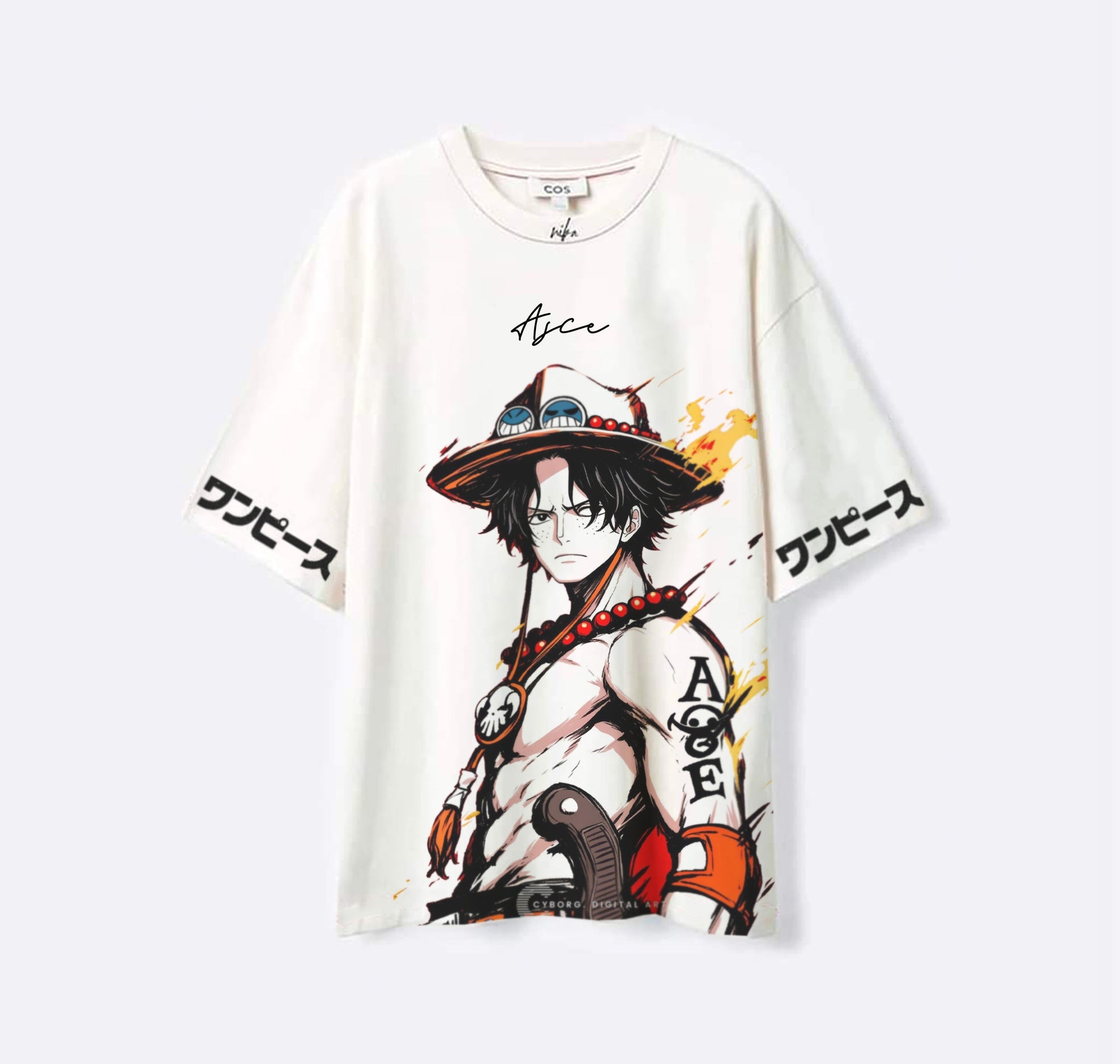 Ace - One Piece - Blanc - T-shirt