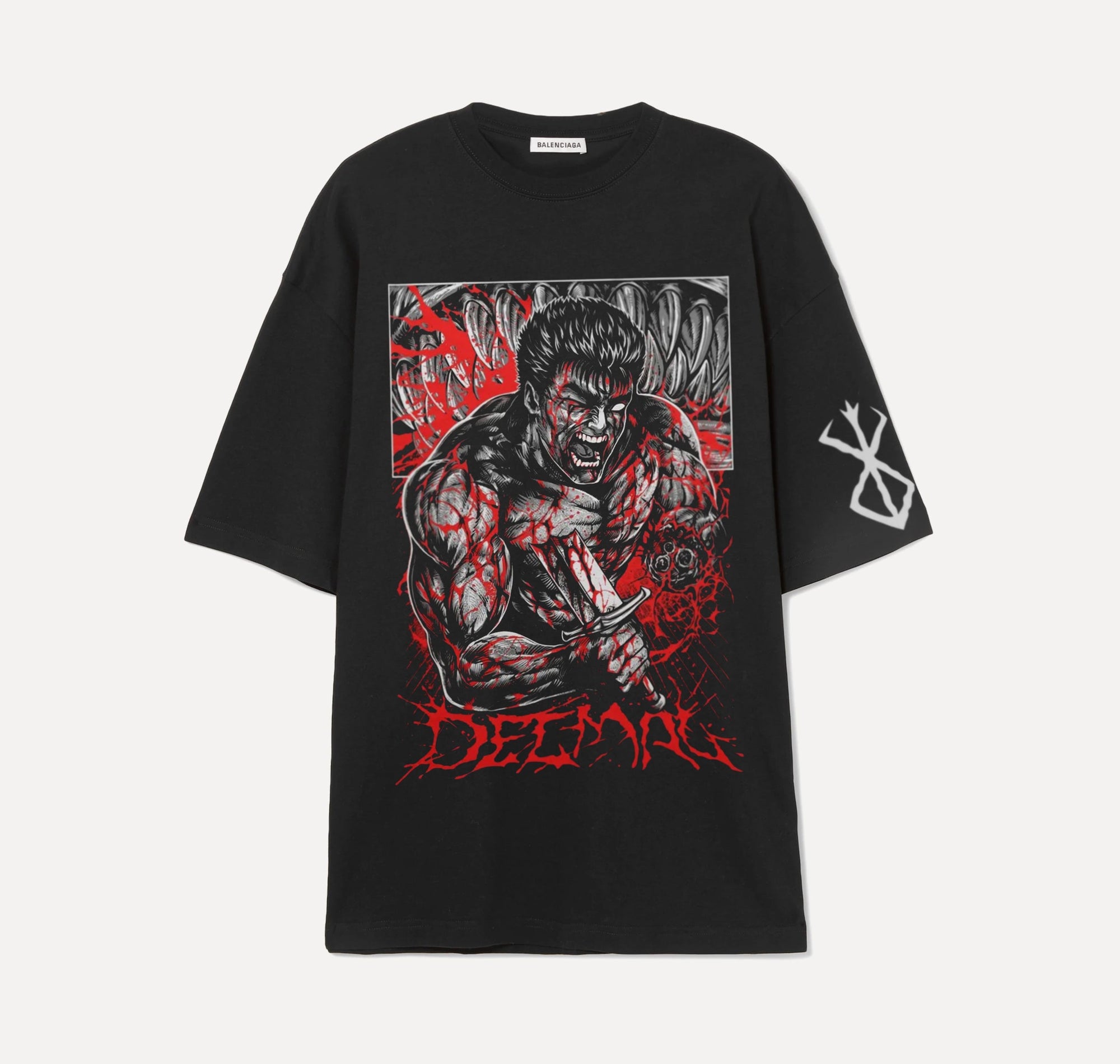 Angry Guts - Berserk - Noir - Tshirt