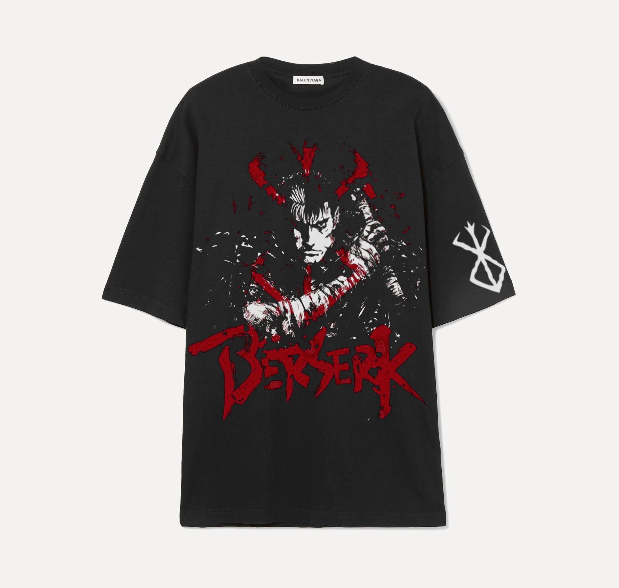 Berserk Guts Red - Noir - T-shirt