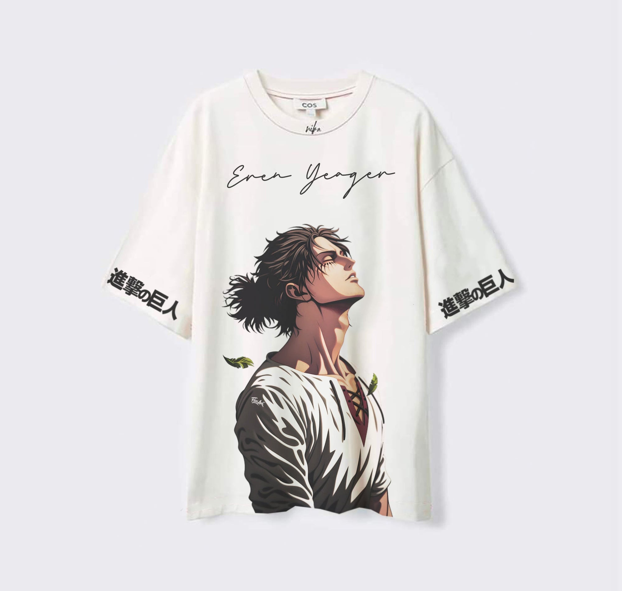 Eren Yeager - AOT - Blanc - Tshirt