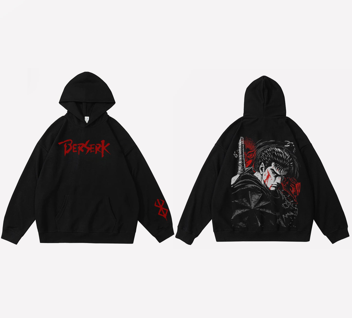 Guts berserk  - Noir - Capuche