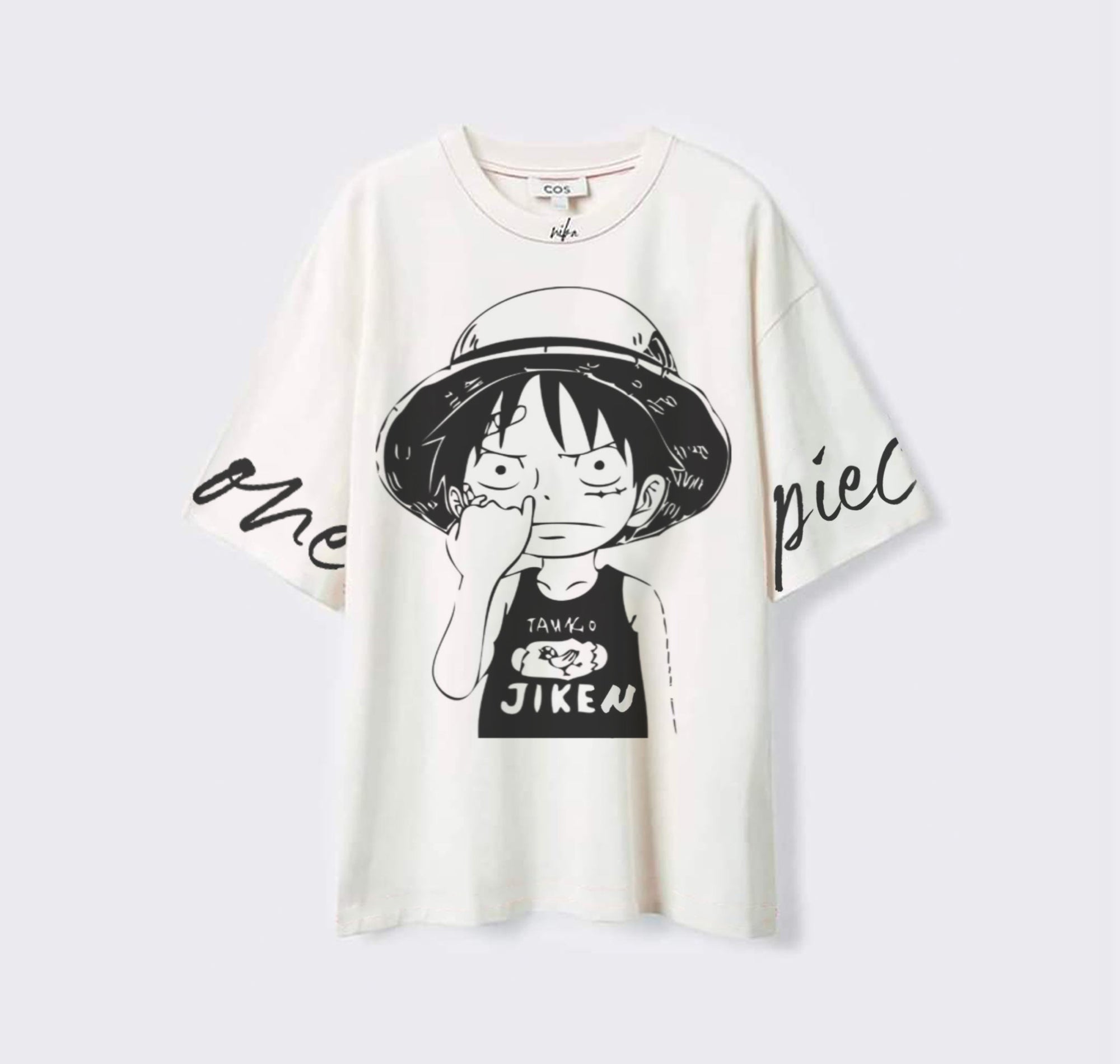 Luffy Stupid Face - One Piece - Blanc - T-shirt