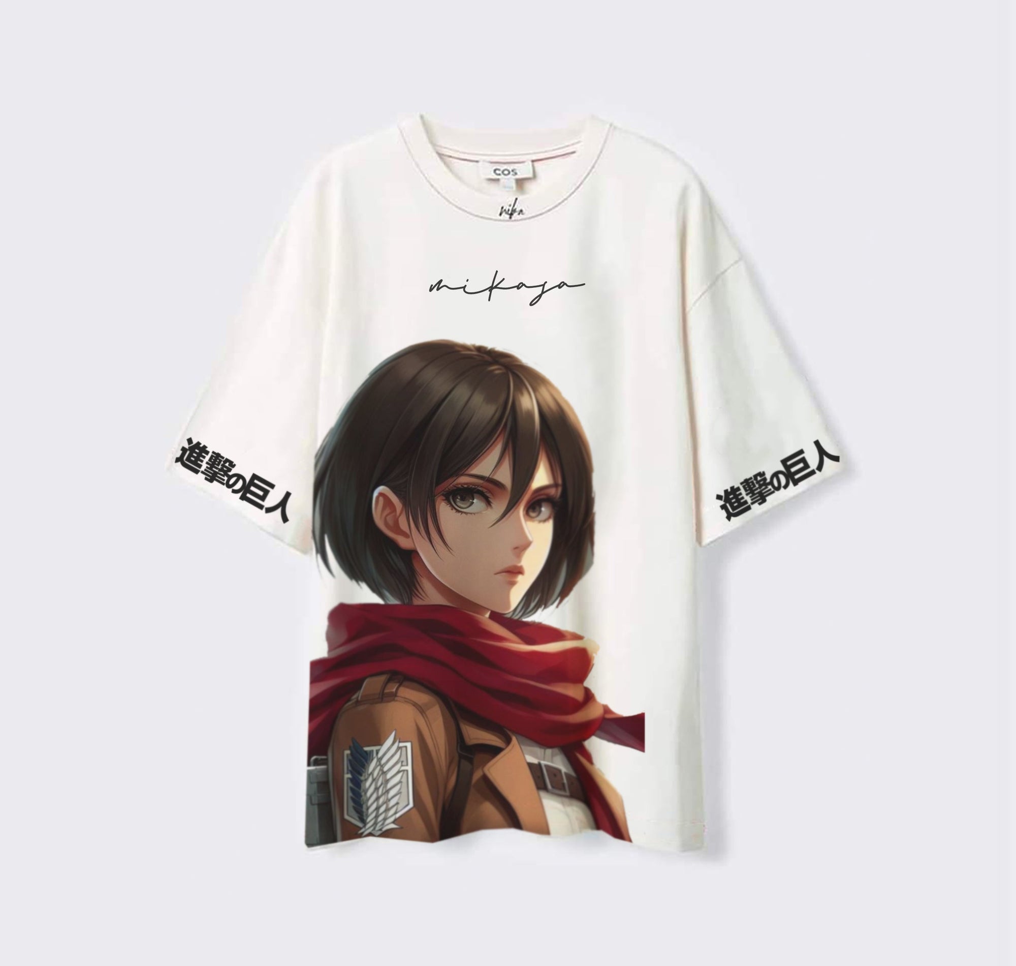 Mikasa Ackerman - AOT - Blanc - T-shirt