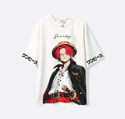 Akagami Shanks - One Piece - Blanc - T-shirt