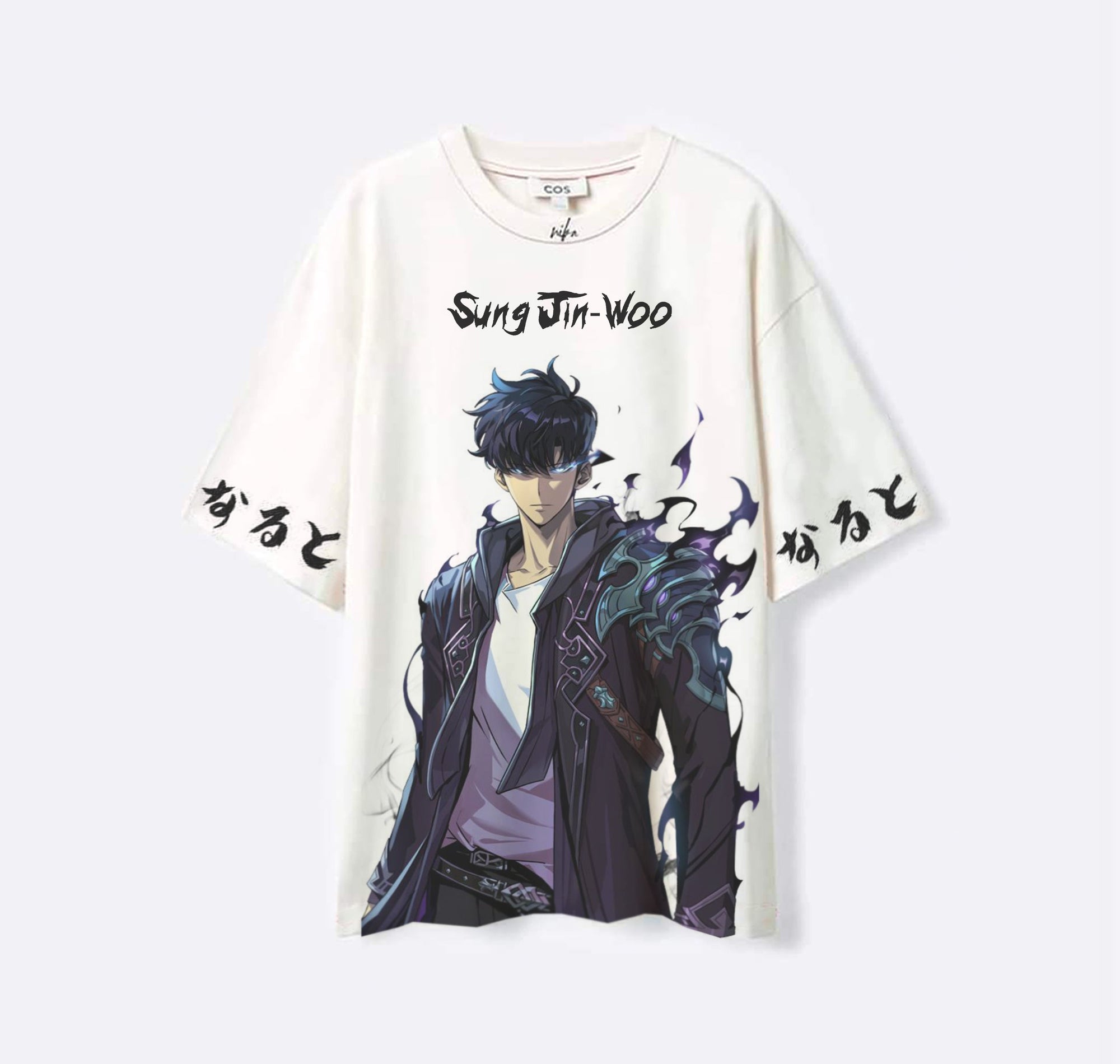 Sung Jin-woo blue - Solo leveling - Blanc - Tshirt
