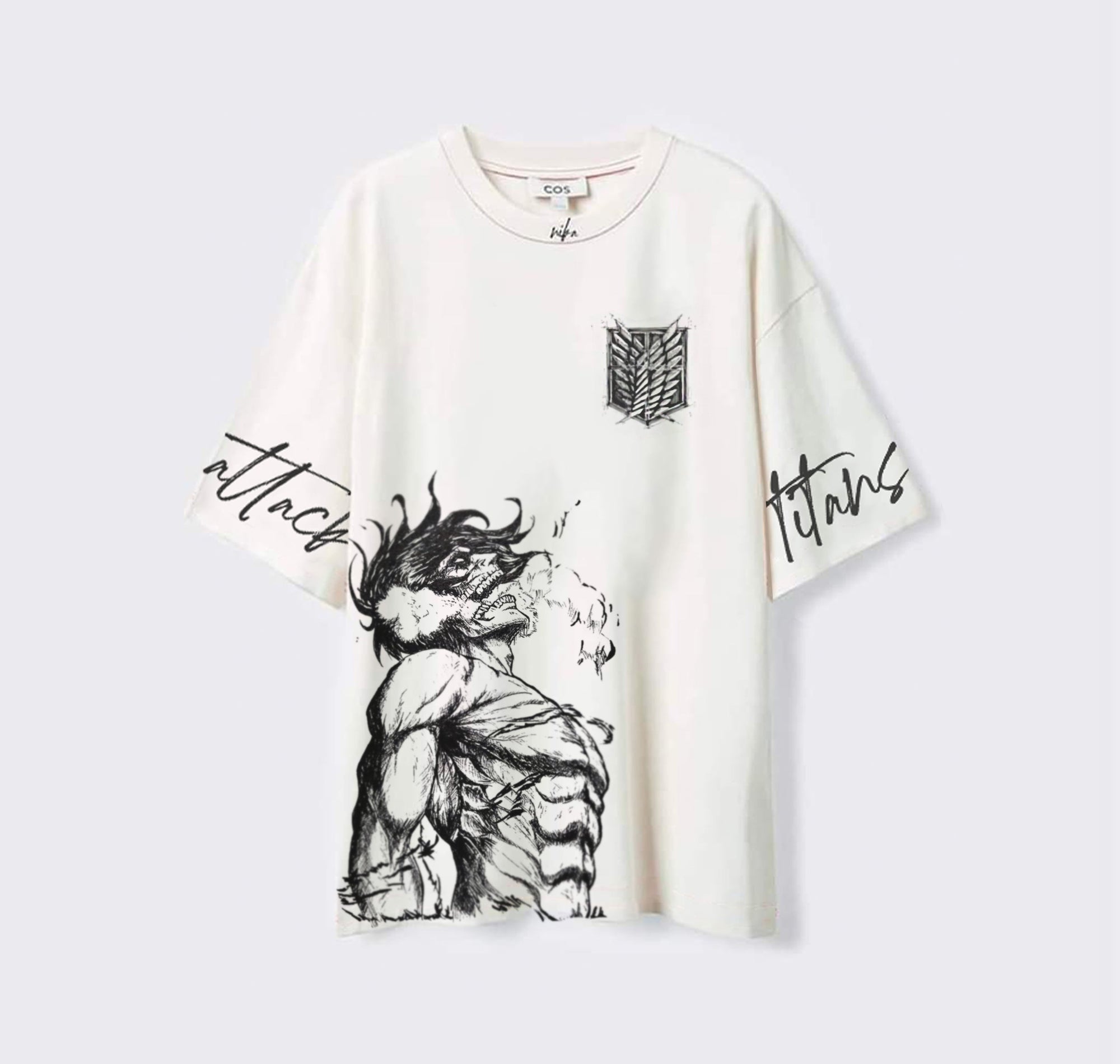 Attacker Titan 3 - Attack on Titans - Blanc - Tshirt