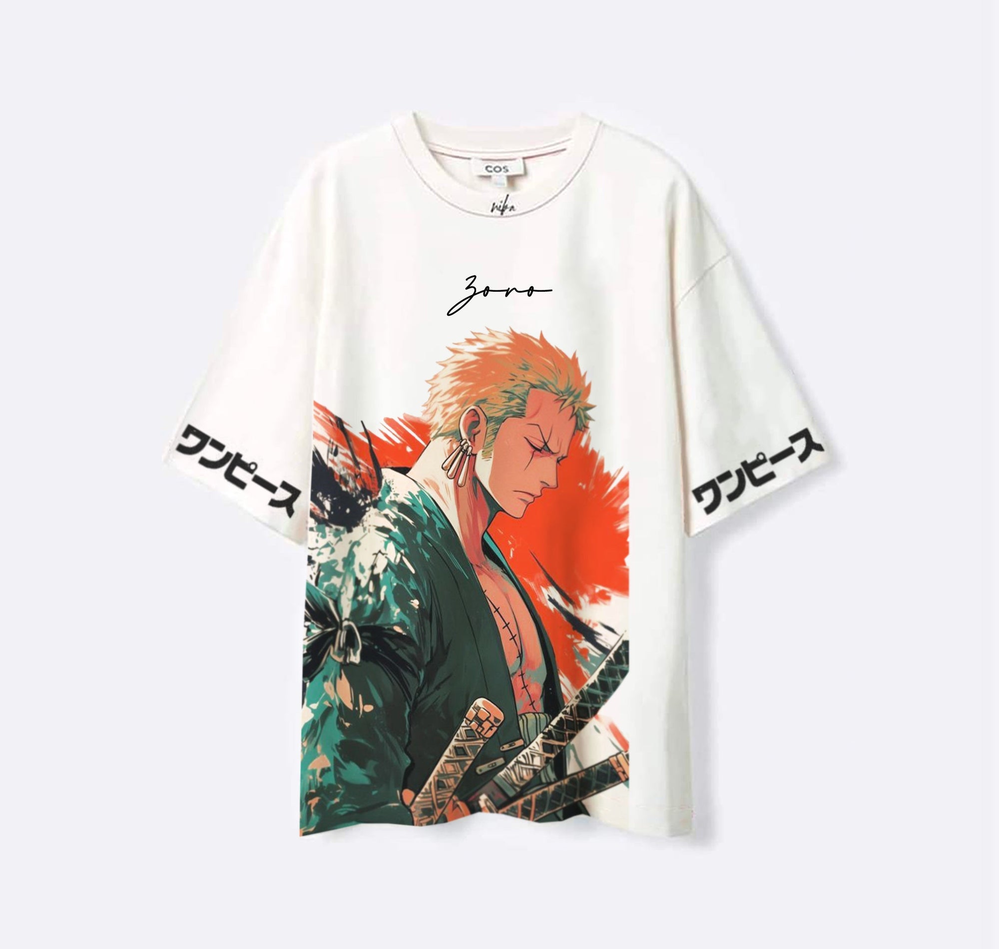 Roronoa Zoro scar - One piece - Blanc - T-shirt