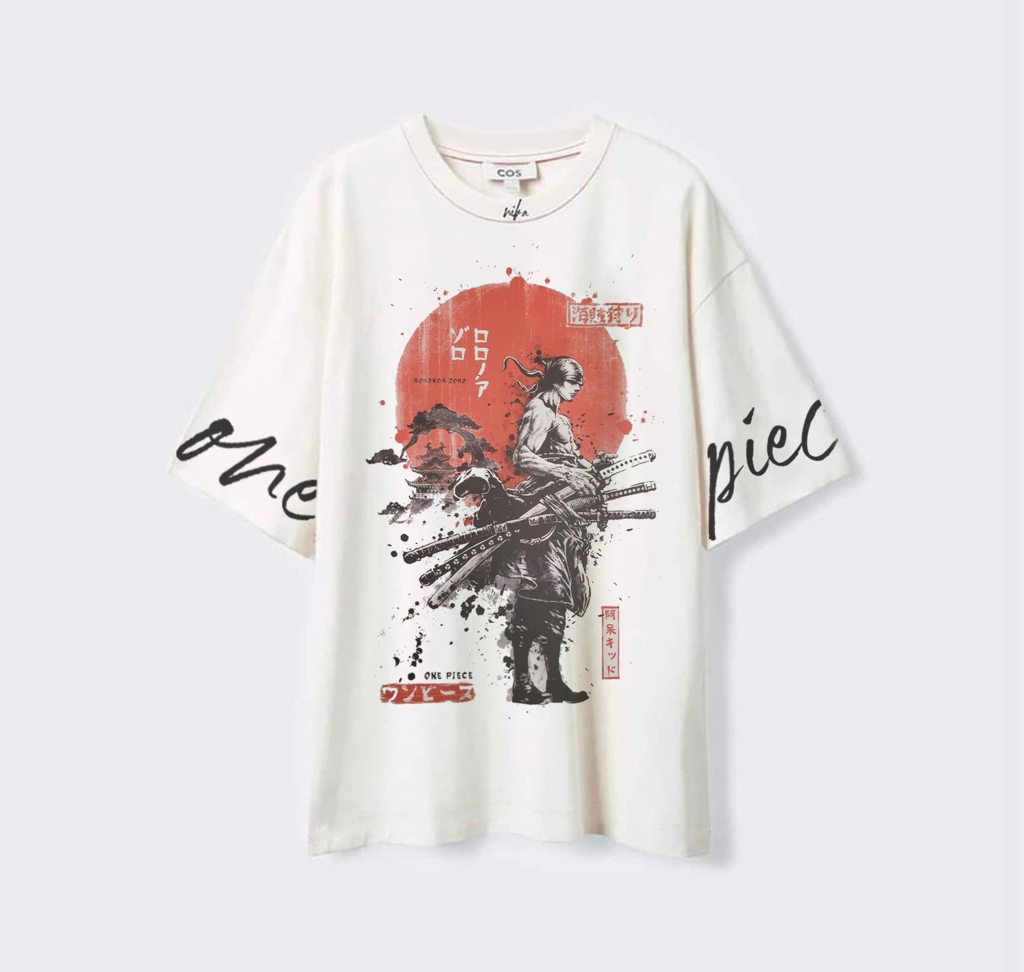 Roronoa Zoro - One Piece - Blanc - T-shirt